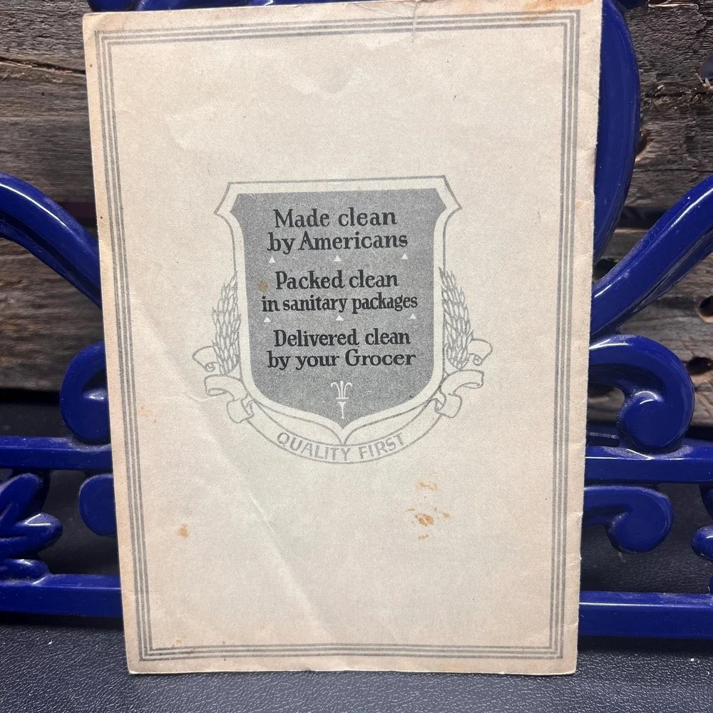 1922 Food Delights Recipes for Macaroni Spaghetti Egg Noodles Antique Cookbook‎